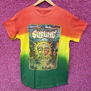 Sublime Rastafari Style Tricolored tiedye Rock Tee size small